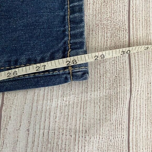 Request 100% cotton distressed straight leg jeans jr boys sz 16 - Picture 10 of 10